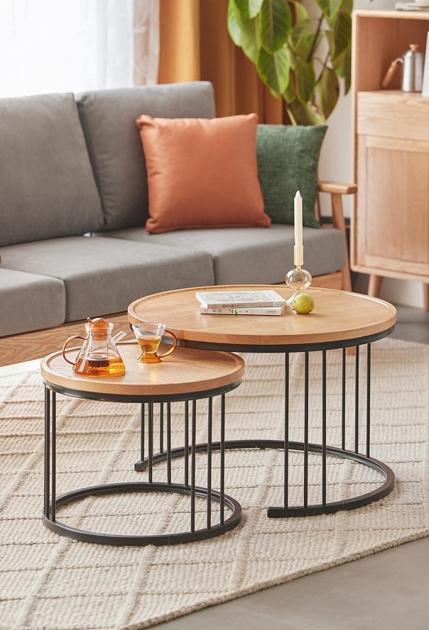 原木家具拍摄/铁艺茶几