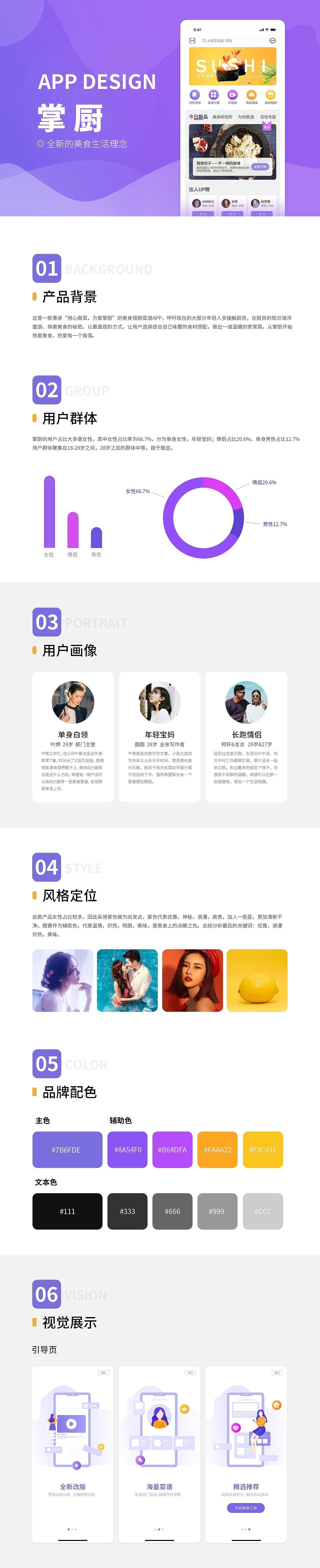 美食APP掌厨视觉重构设计（图ZMTkwNjk5OTc2） - APP界面 - 站酷设计师林间雾镜i原创素材 - 站酷ZCOOL