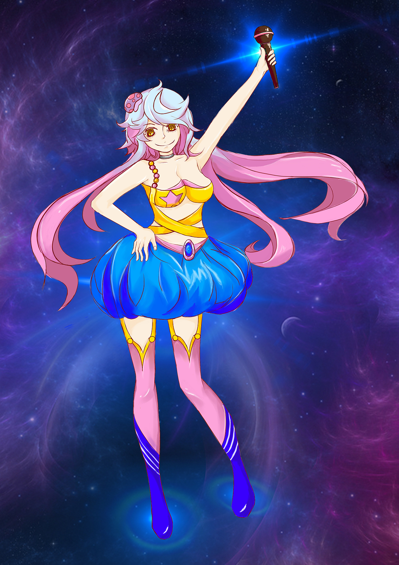 电音波波蘑菇娘人设