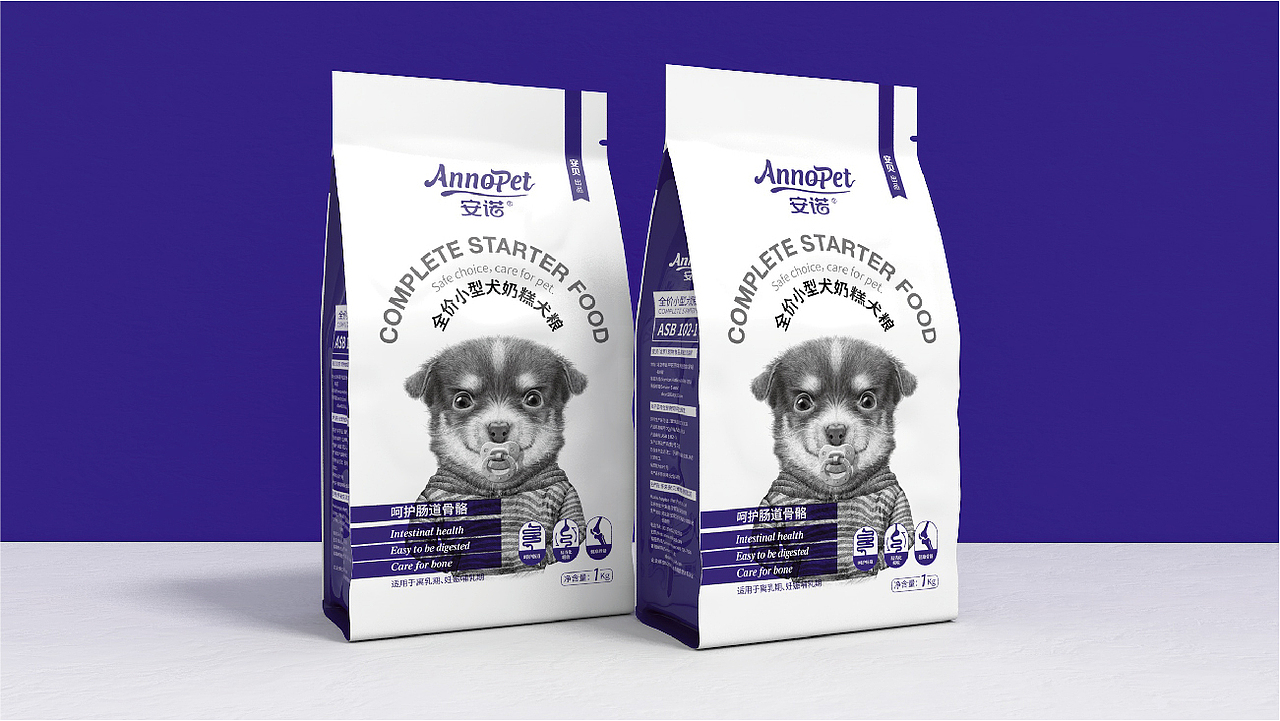 晨狮原创设计丨安贝(安诺品牌)猫粮狗粮系列包装设计