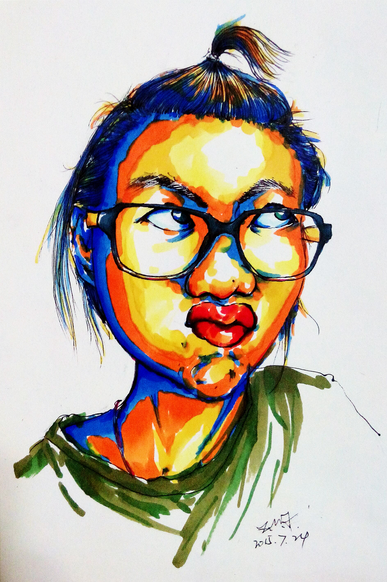 自画像# 让我翻个白眼