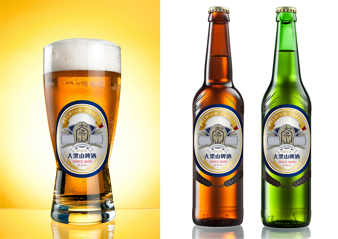 宁波大梁山本土啤酒品牌设计级推广效果