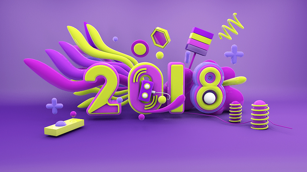 绚丽2018数字场景建模及渲染（图ZOTk5MDcyNzI=） - 海报 - 站酷设计师vickytong1018原创素材 - 站酷ZCOOL