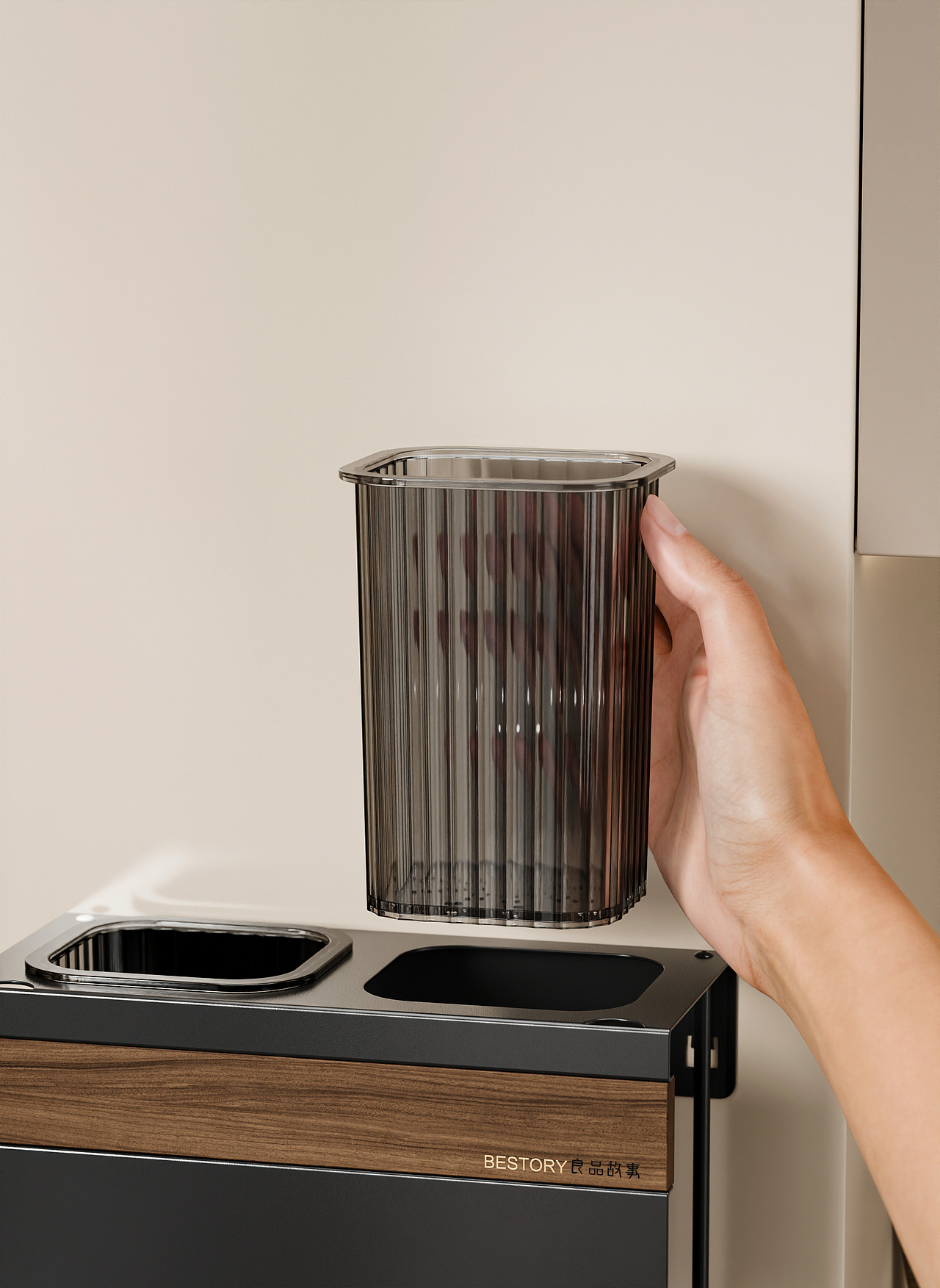 厨房置物架渲染