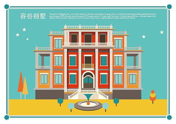 厦门鼓浪屿玩去旅游潮牌---明信片（图ZMTk4NzQ4NTY=） - 商业插画 - 站酷设计师辰十品牌设计原创素材 - 站酷ZCOOL