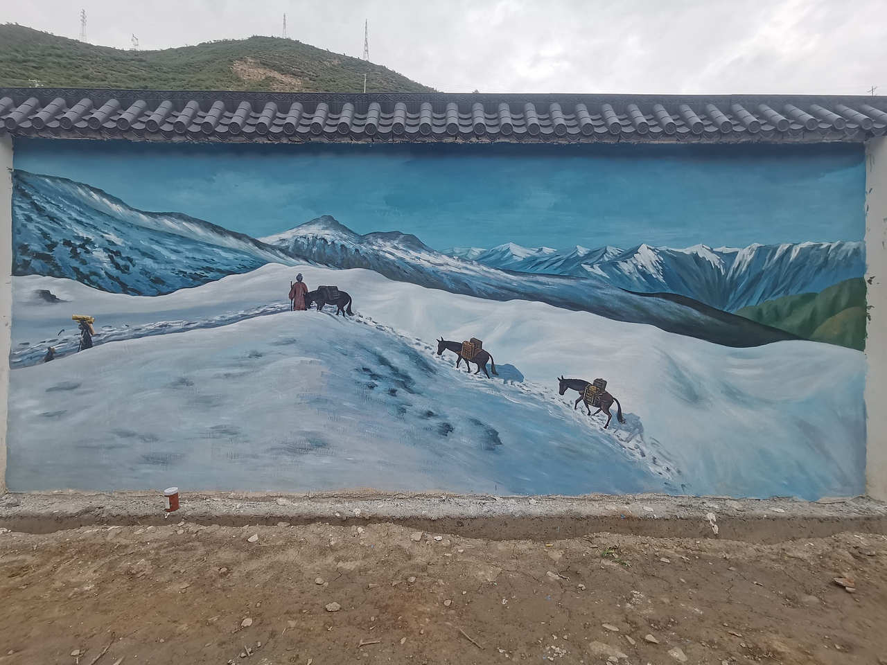 新农村文化墙，新农村墙绘，新农村壁画，乡村壁画