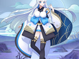 阴阳师雪女同人图