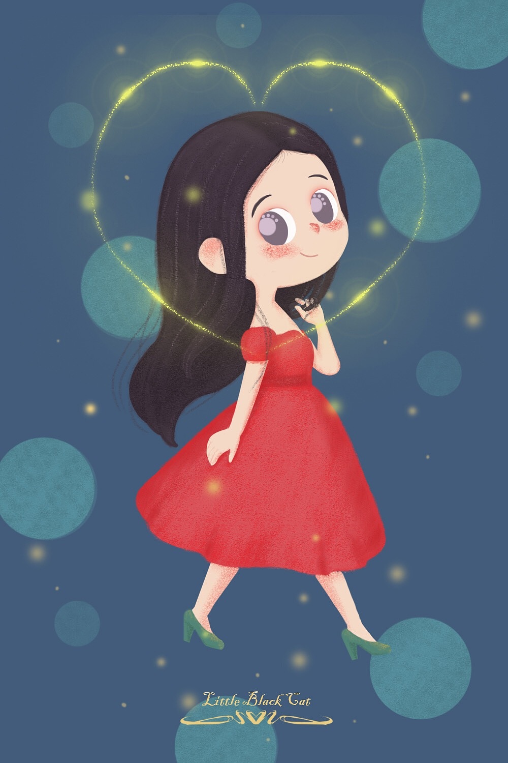 麦瑟儿夫人的小红裙（图ZMTU0NTU2MzY4） - 创作习作 - 站酷设计师小黑咪原创素材 - 站酷ZCOOL