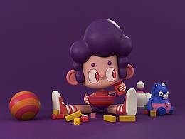  c4d角色動(dòng)畫片頭