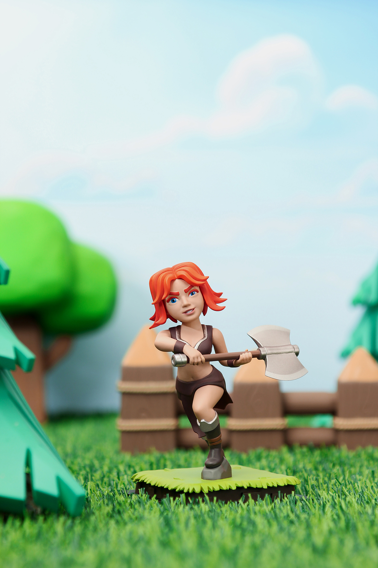 手办-部落冲突皇室战争瓦基里武神