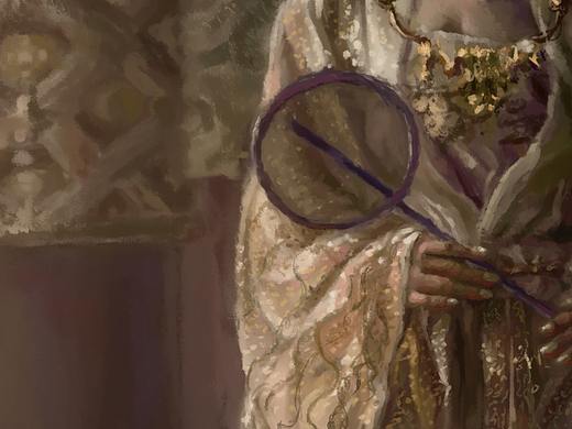 古风写生插画作品