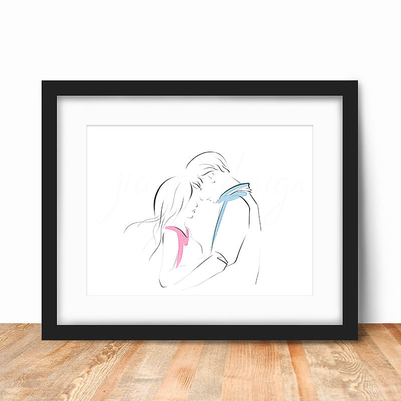 你家啥都不缺,只缺一幅手绘画