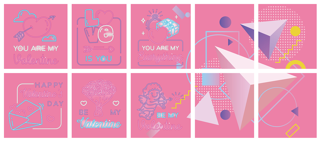 网红打卡墙画面|平面|图案|懒酱尼_原创作品-站酷(zcool)