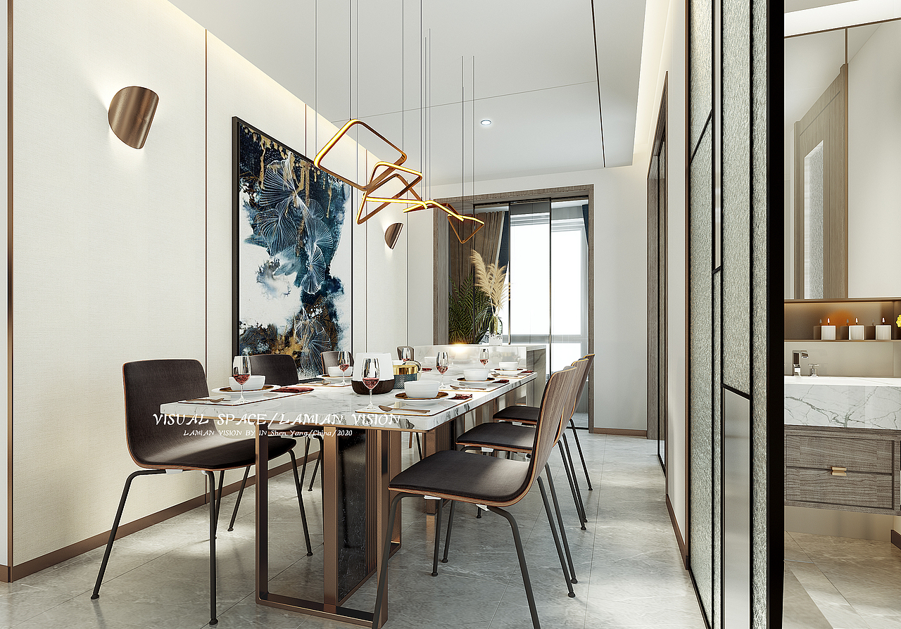 新中式客餐厅效果