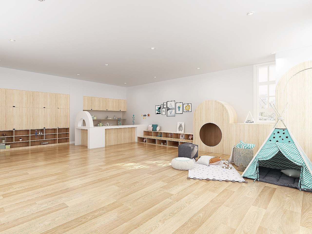 幼儿园立面设计|专业幼儿园室内设计