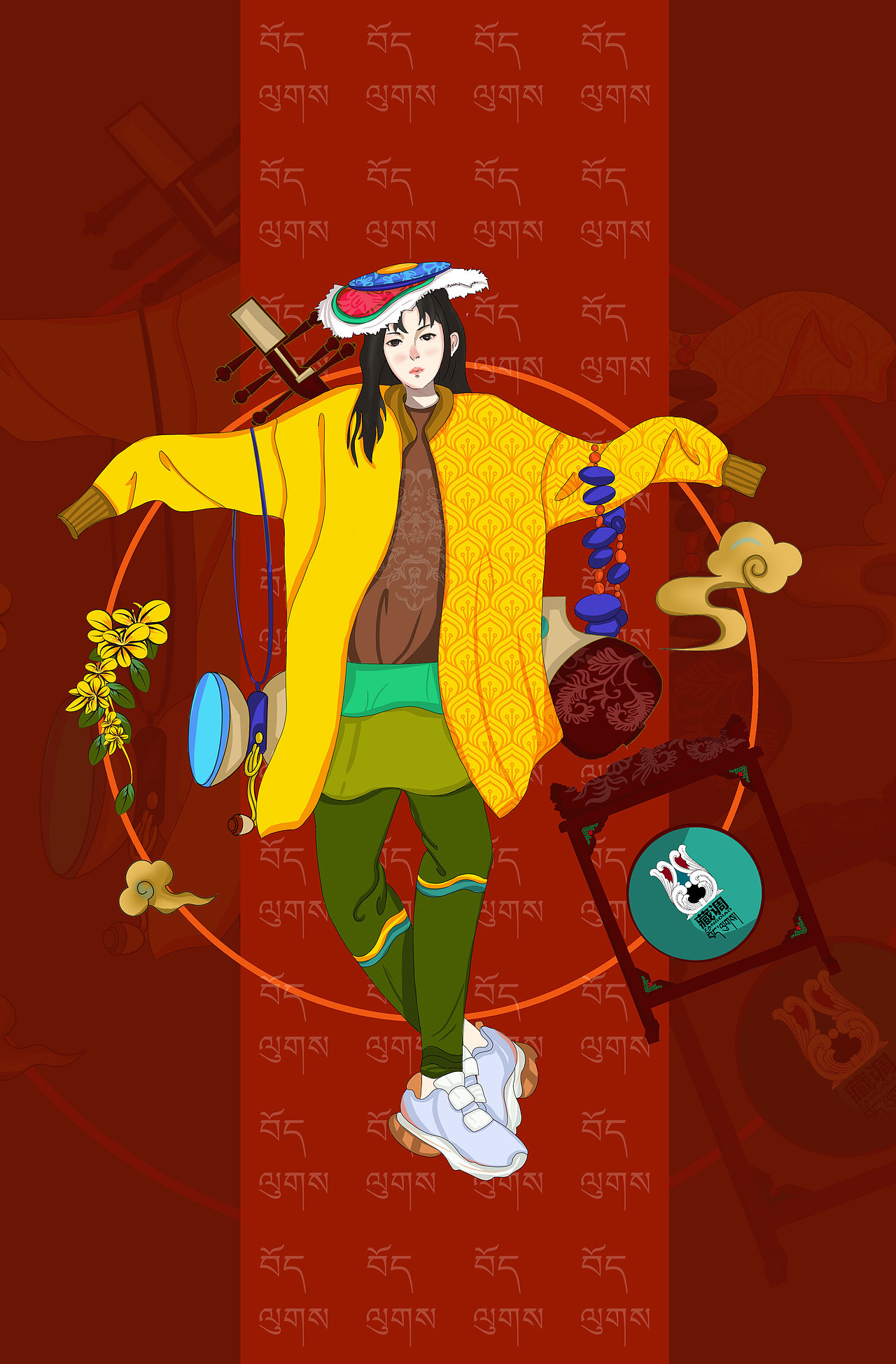 SAN-MZT | 当少年遇上藏式（图ZMjE0OTkzMDQ4） - 创作习作 - 站酷设计师SD视觉设计原创素材 - 站酷ZCOOL