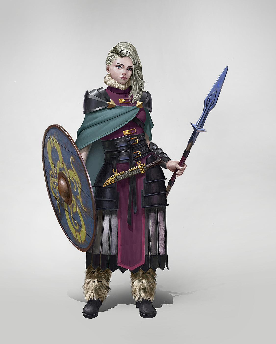 维京人小姐姐2|插画|游戏原画|dzspider_原创作品-站酷(zcool)