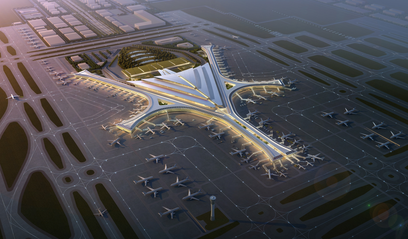 国内首例！大兴机场“全向型”跑道飞行区工程通过验收-中新经纬