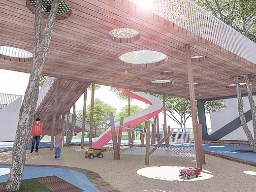 幼儿园设计｜乐雅顿幼儿园（个人主页-ZMzgxNTAwMzI=） - 家装设计 - 站酷设计师哼哈幼儿空间设计原创素材 - 站酷ZCOOL