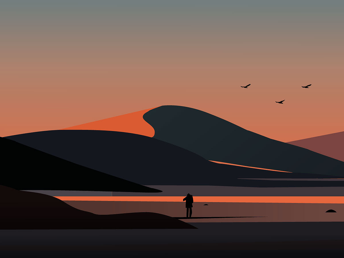 ai插画临摹练习