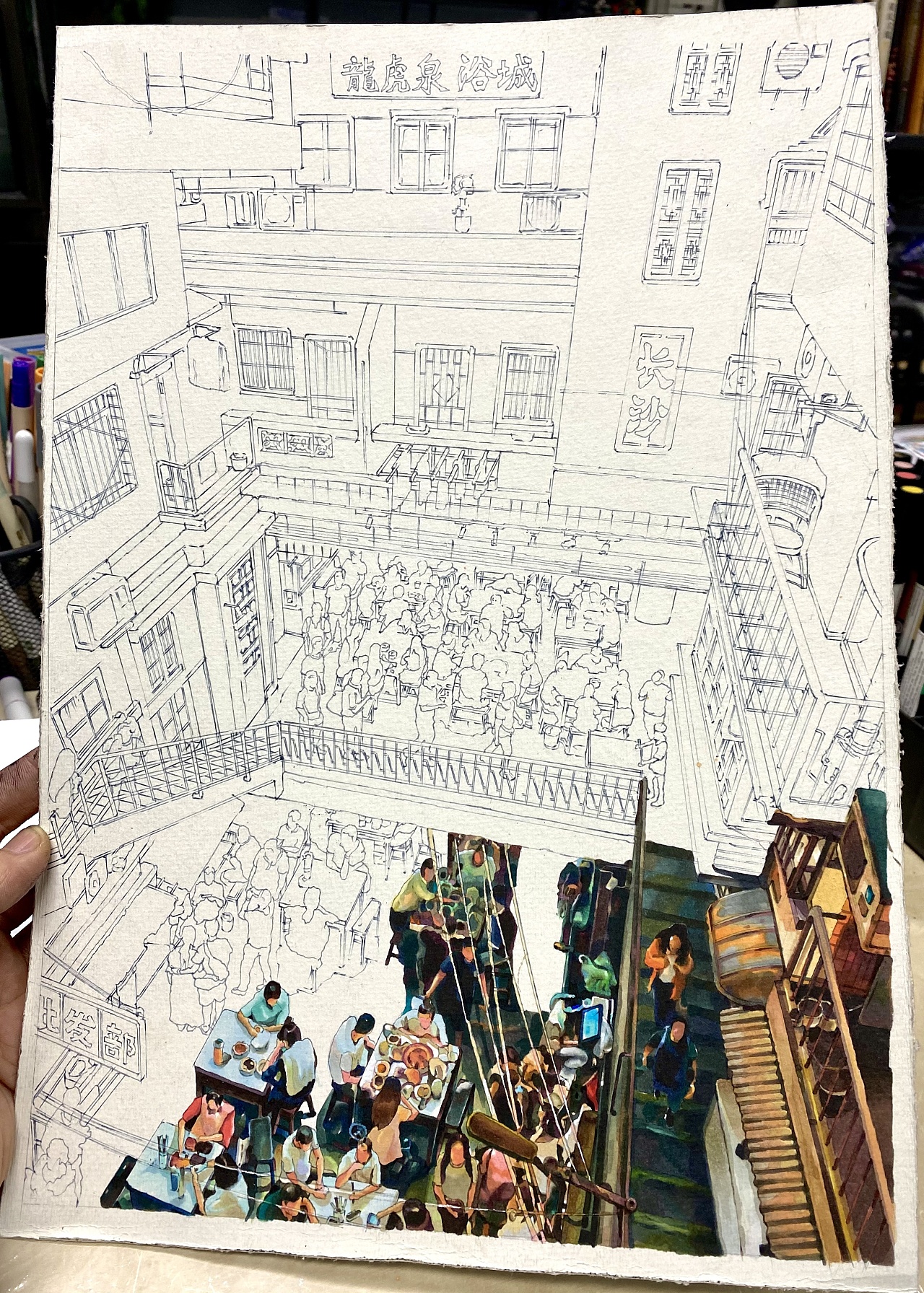 推 荐原创-纯艺术-绘画赵航马克笔,署名-非商业性使用-禁止演绎8条