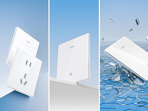 七月-超薄开关插座详情页视觉制作