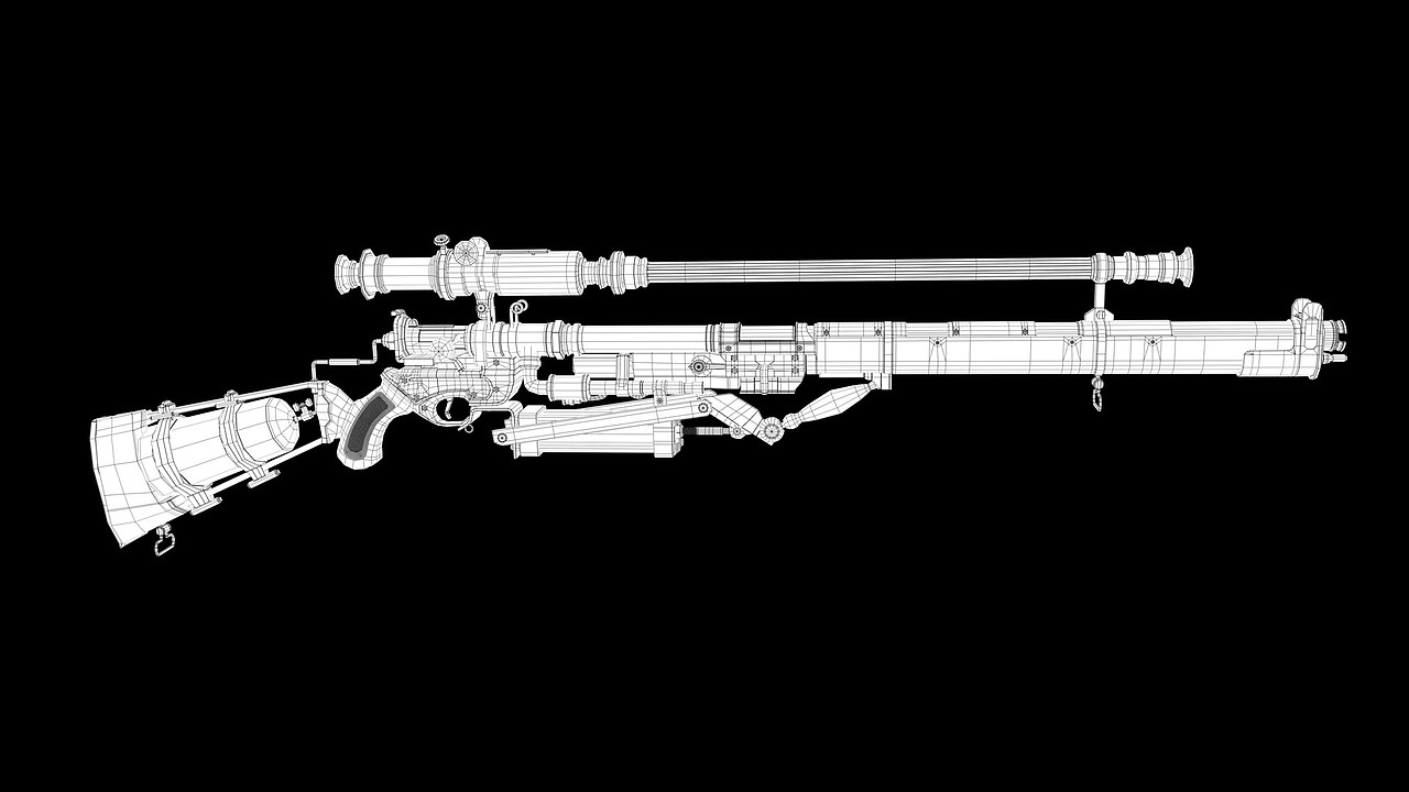 枪械建模研究|三维|机械/交通|ui设计师_vin_原创作品-站酷zcool