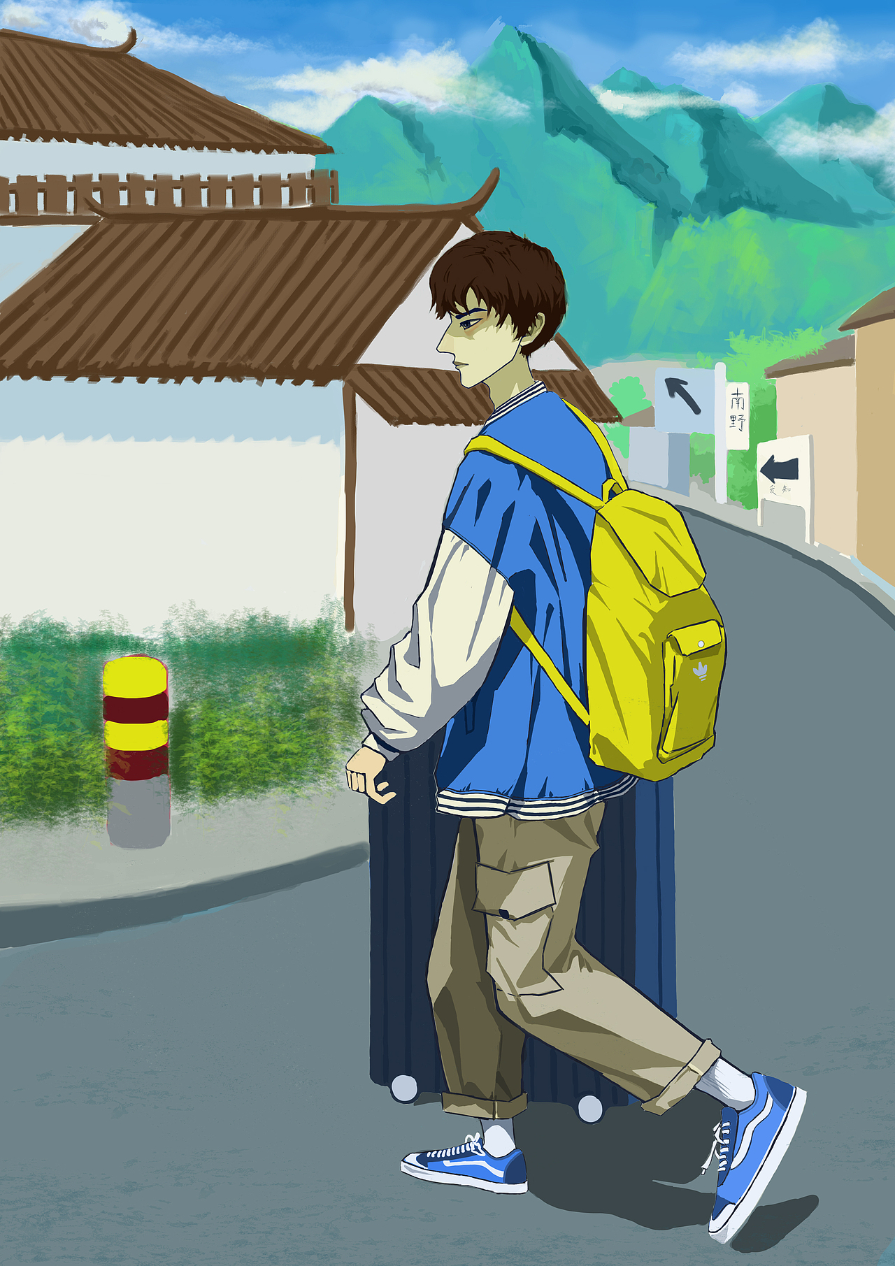 治愈系画风（图ZMjg2NzMyNzg0） - 新锐潮流插画 - 站酷设计师南野小画师原创素材 - 站酷ZCOOL