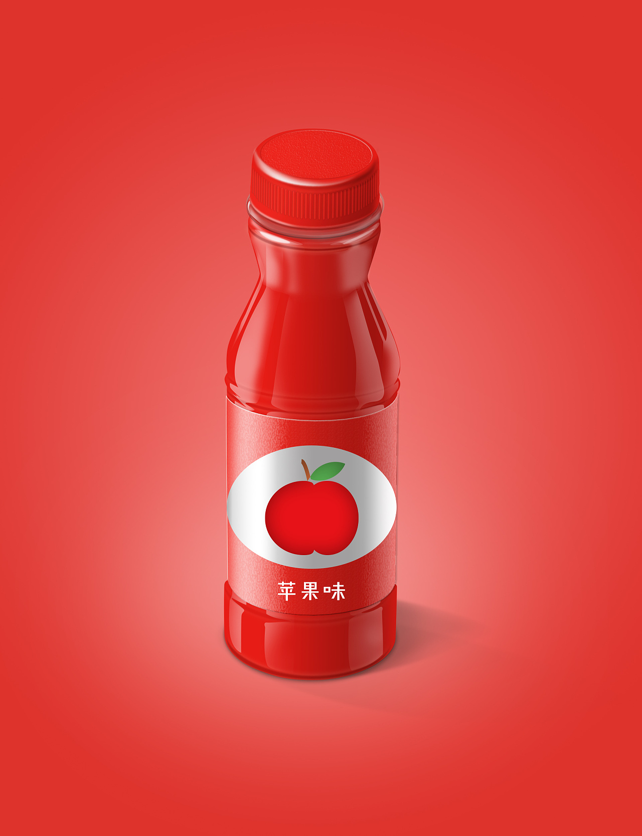水果饮料瓶子海报