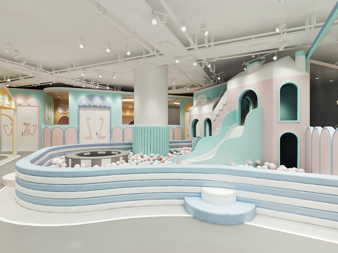 亲子餐厅，亲子乐园，零售店（图ZMjAwMTE3MDY4） - 家装设计 - 站酷设计师樊东风原创素材 - 站酷ZCOOL