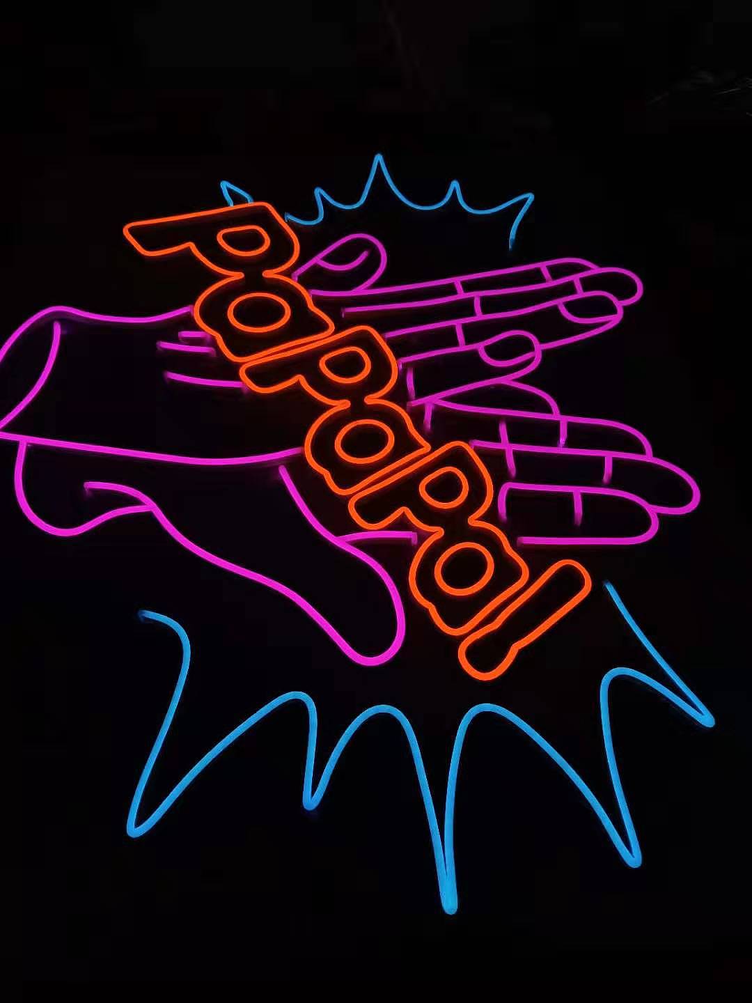 霓虹灯线下实体成品制作门头酒吧室内装饰