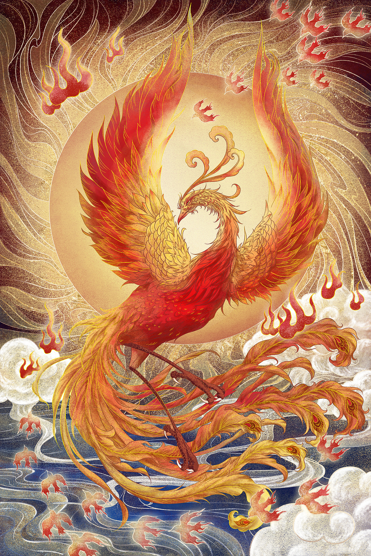 新国潮游戏概念角色——朱雀丁果果