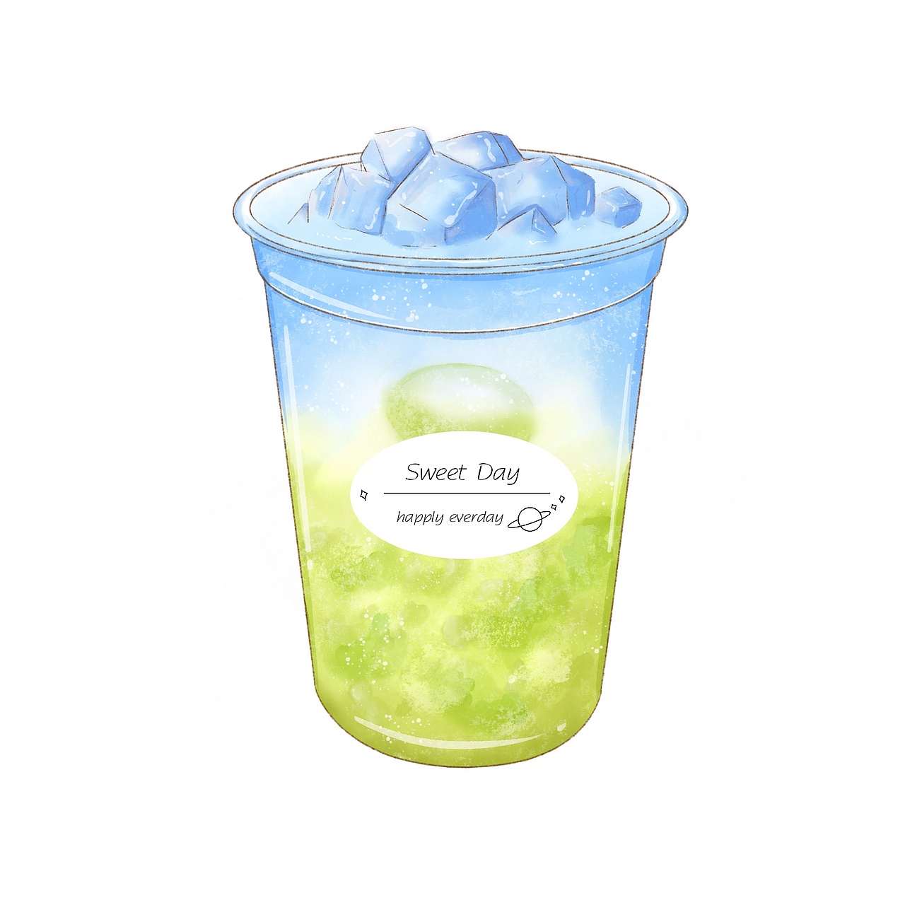 饮品插画（图ZMjc0NTU3MTky） - 商业插画 - 站酷设计师J_BoBo原创素材 - 站酷ZCOOL