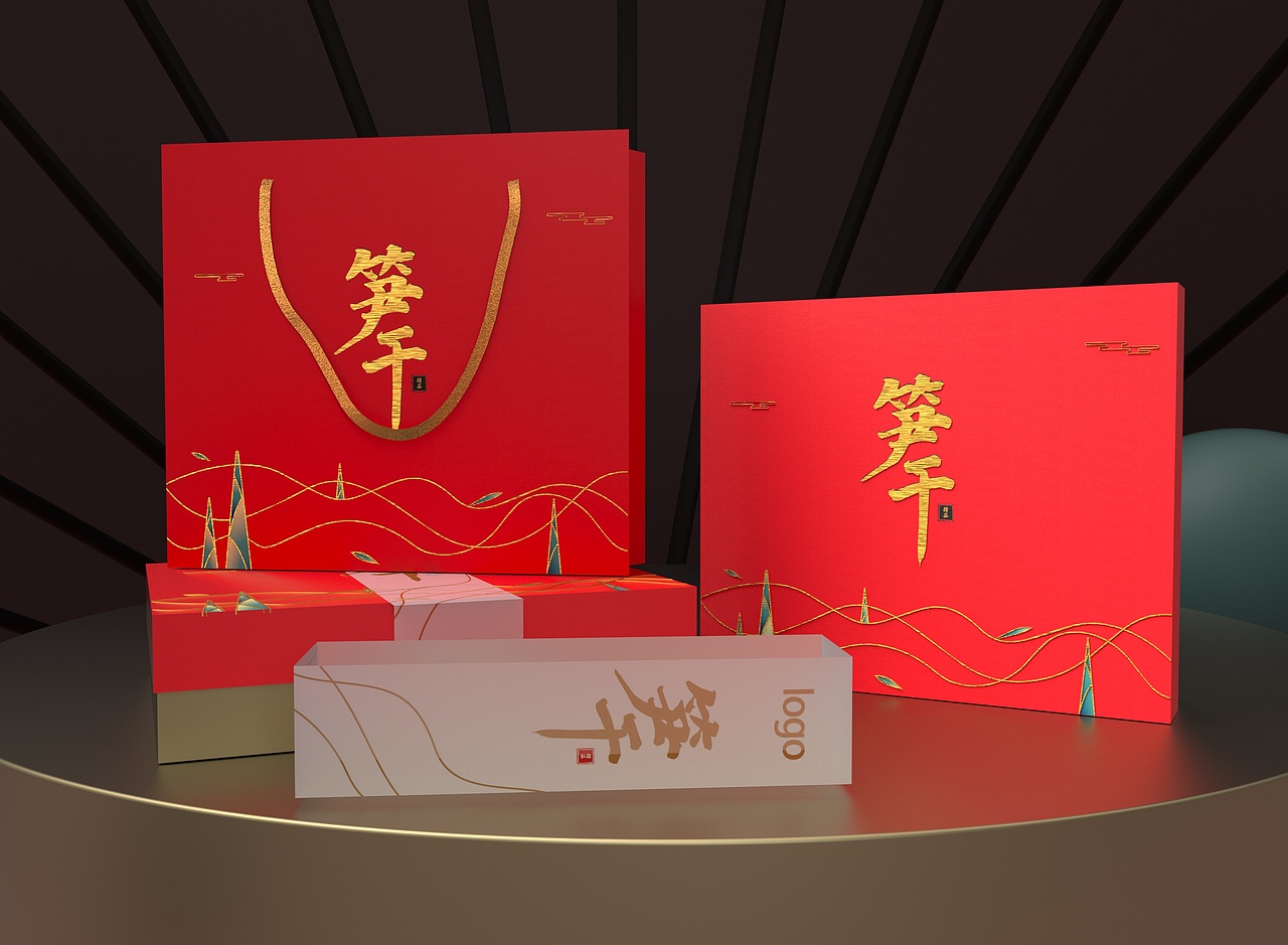 笋干礼盒包装 干货包装 节日礼盒包装（图ZMjUyNTQwMTY0） - 包装 - 站酷设计师忻彩包装原创素材 - 站酷ZCOOL