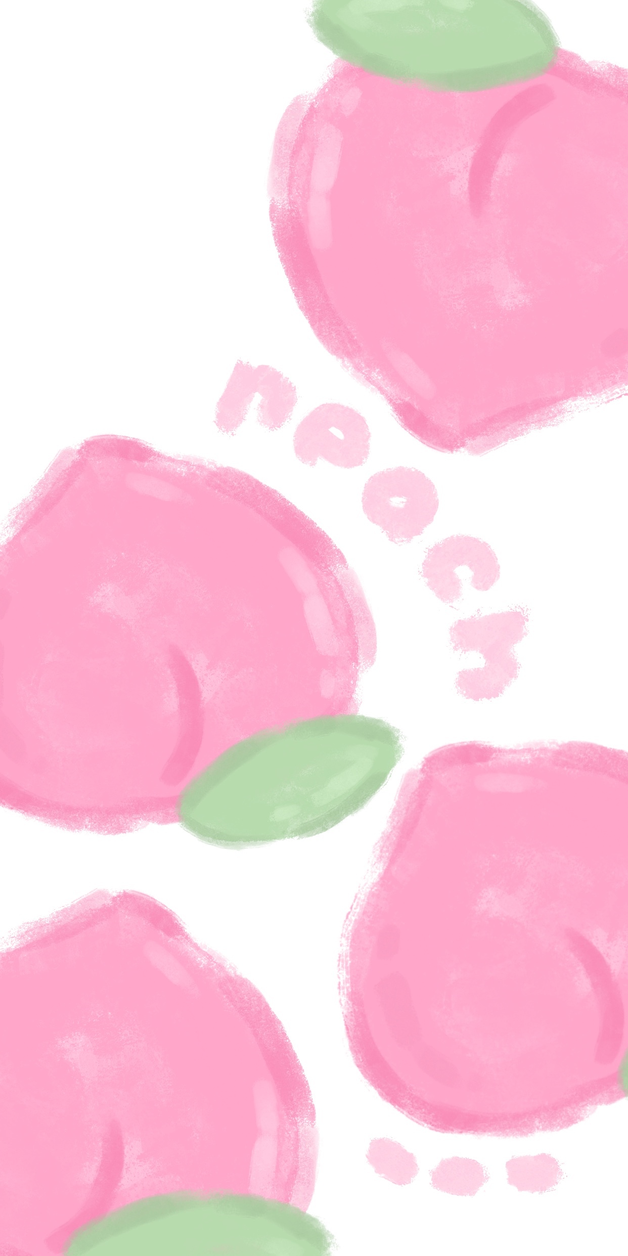 26期 元气少女粉蓝紫郁金香花朵小兔手机壳插画壁纸