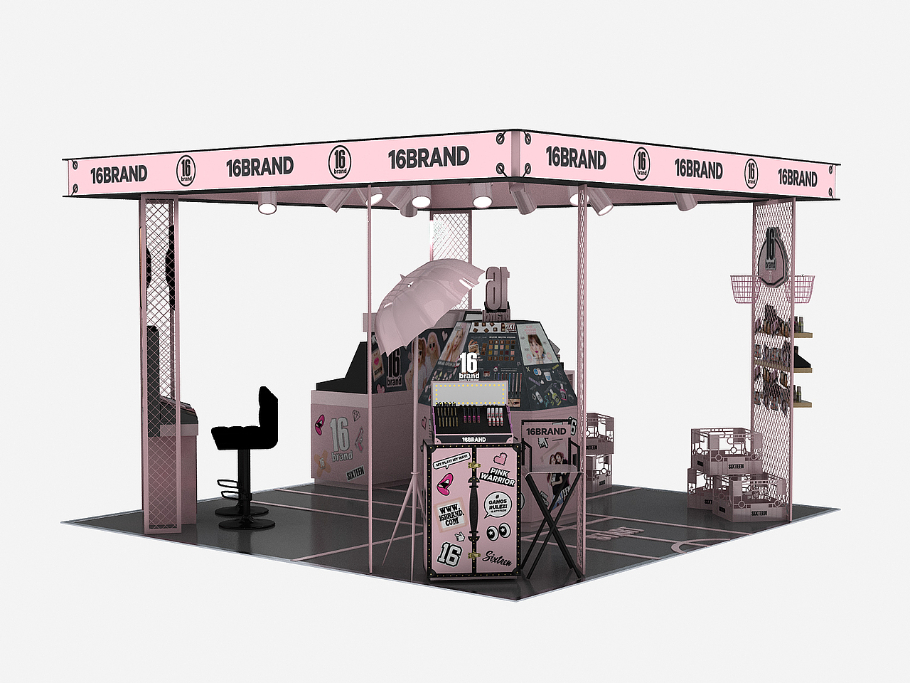 韩国16brand品牌终端形象--成都奥克斯岛柜