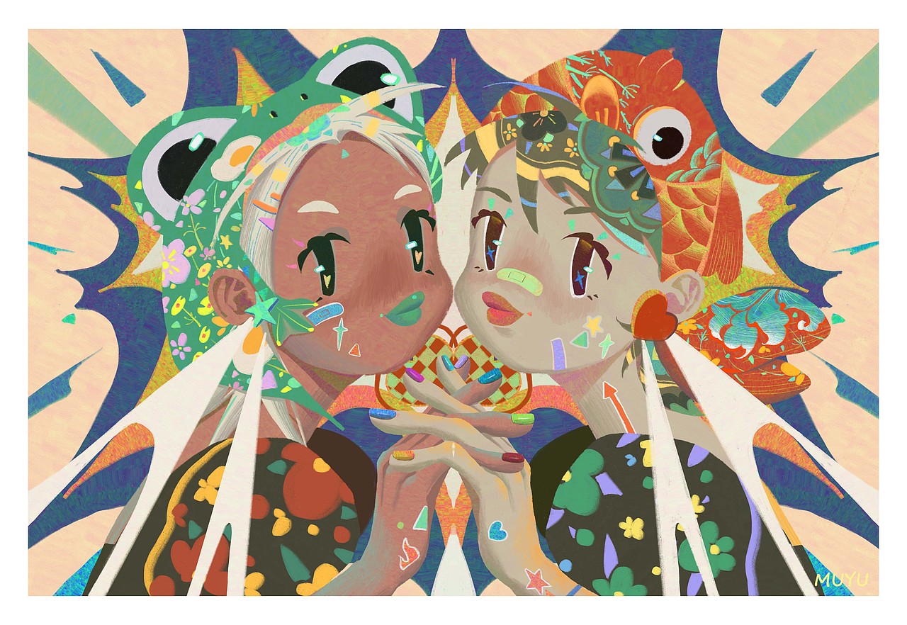 双子（图ZMjIzNTk1Mzcy） - 绘本 - 站酷设计师mumumumu鱼原创素材 - 站酷ZCOOL