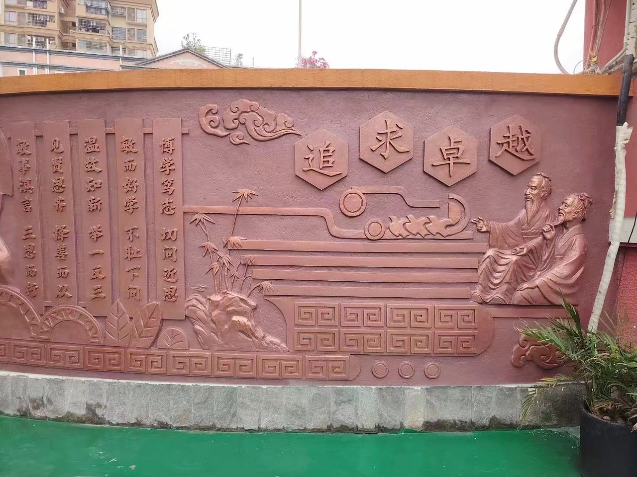 校园校风校训浮雕设计制作公司