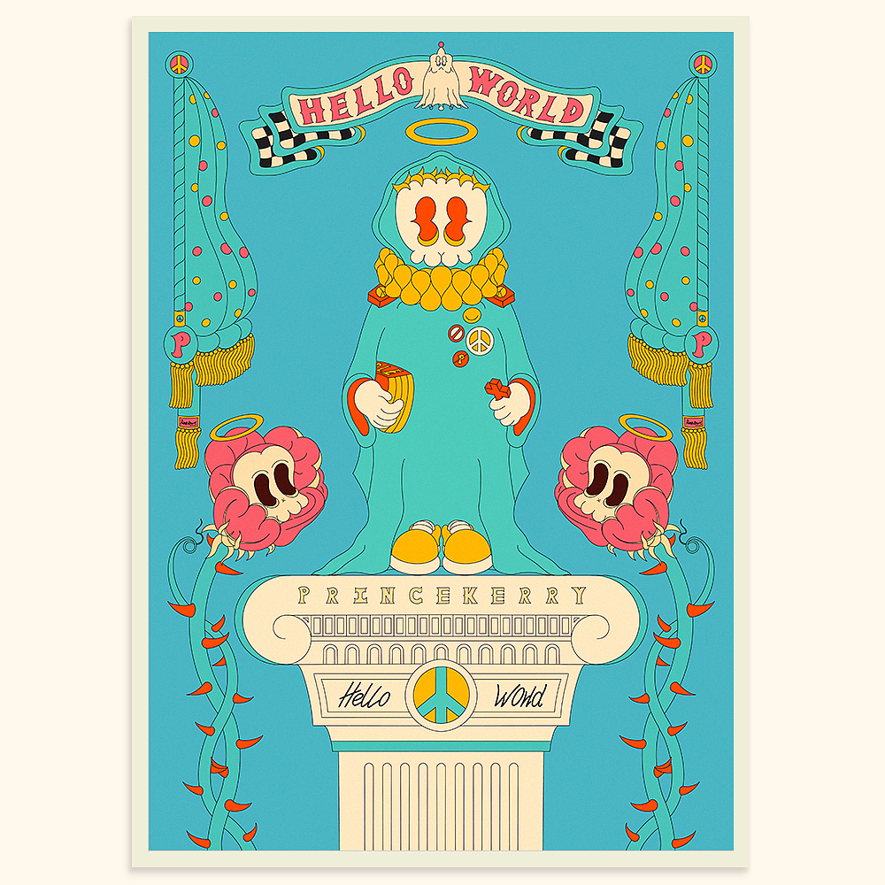 HelloWorld（图ZMjc5MTQwNTIw） - 新锐潮流插画 - 站酷设计师princekerry原创素材 - 站酷ZCOOL