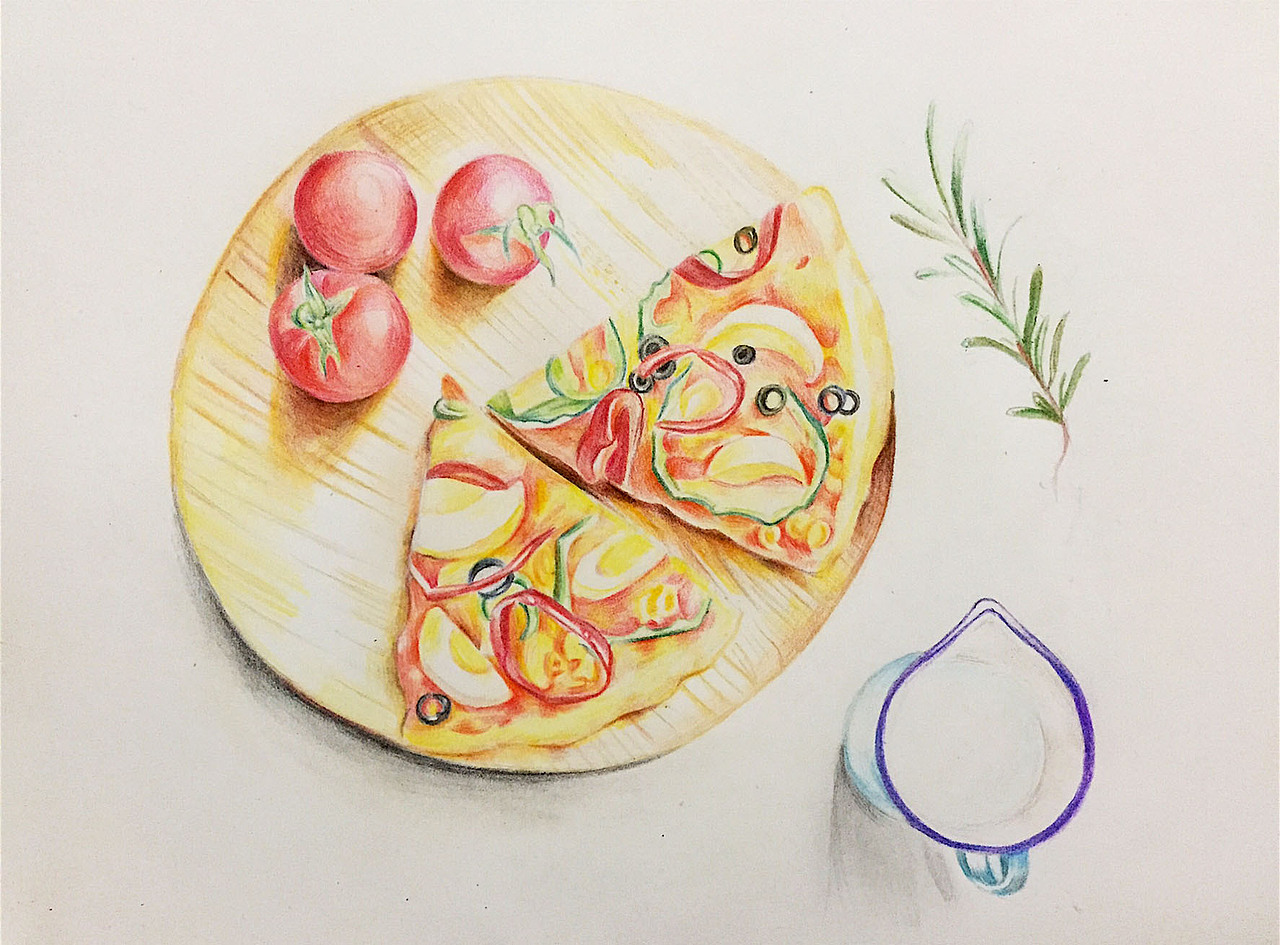 铅笔画-食物与动物-2016下半年