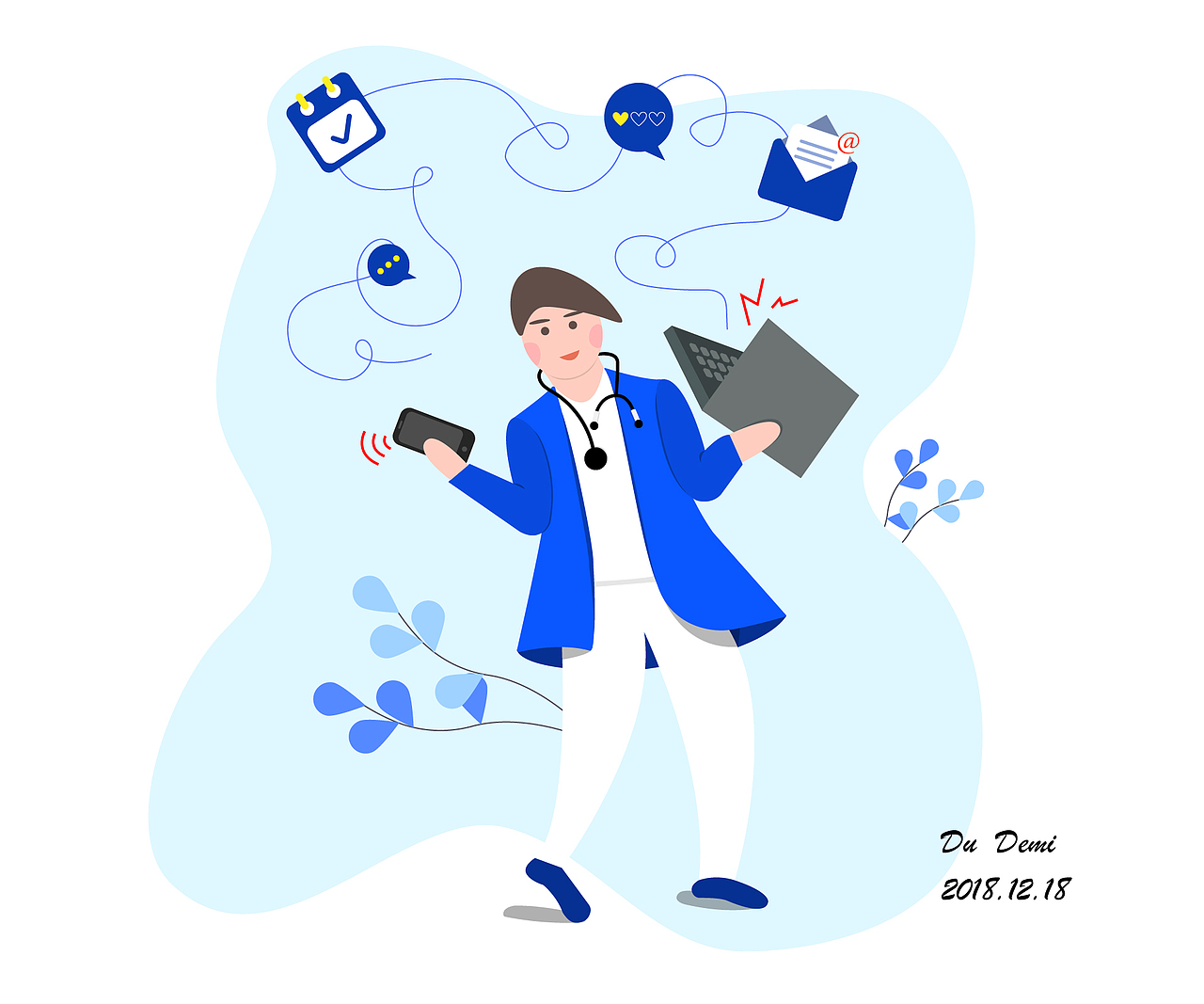 医联网（图ZMTM5MDQ3MjA4） - 商业插画 - 站酷设计师yao_demi原创素材 - 站酷ZCOOL