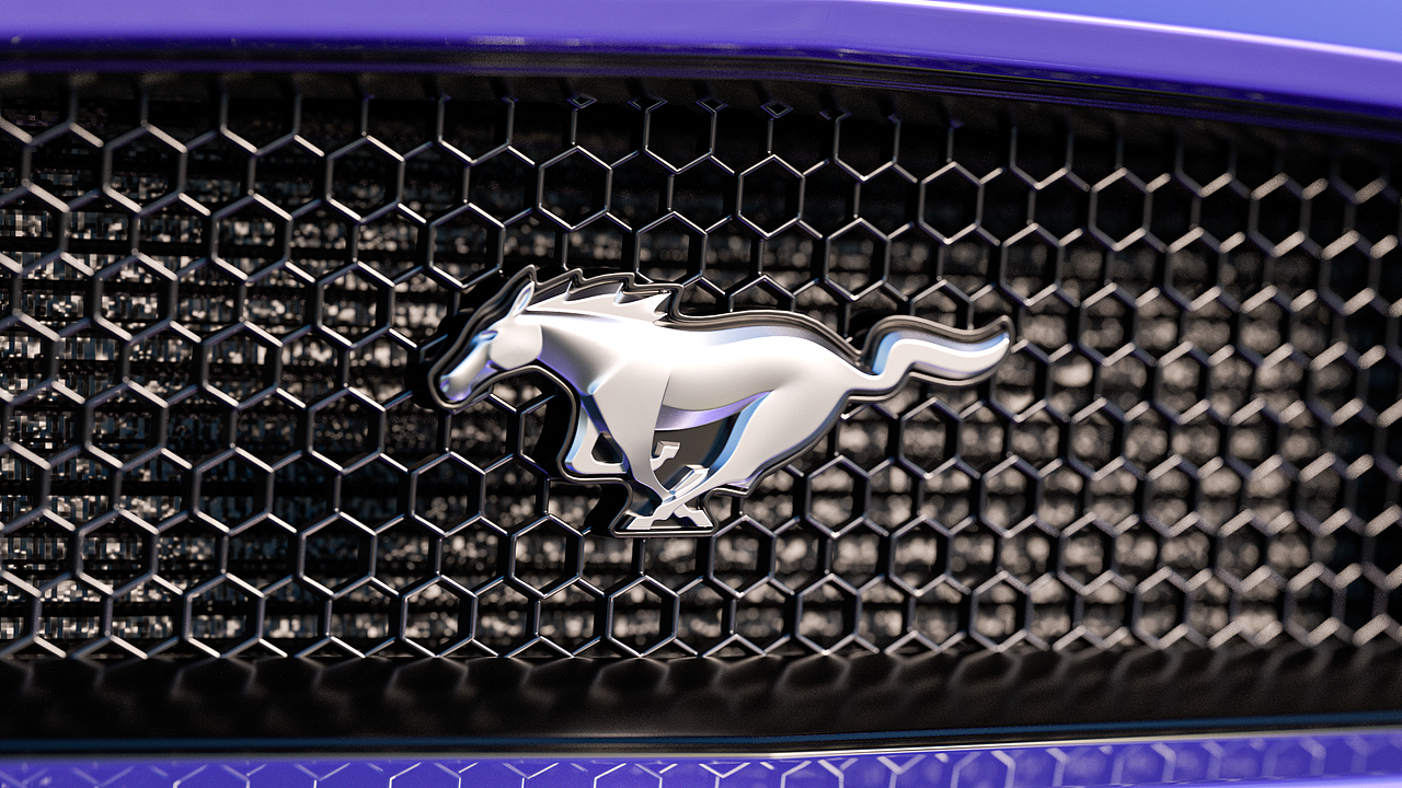 福特野马Ford_Mustang-汽车渲染练习