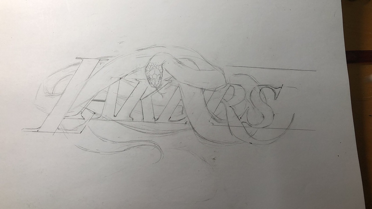 黑曼巴科比纪念纹身手稿