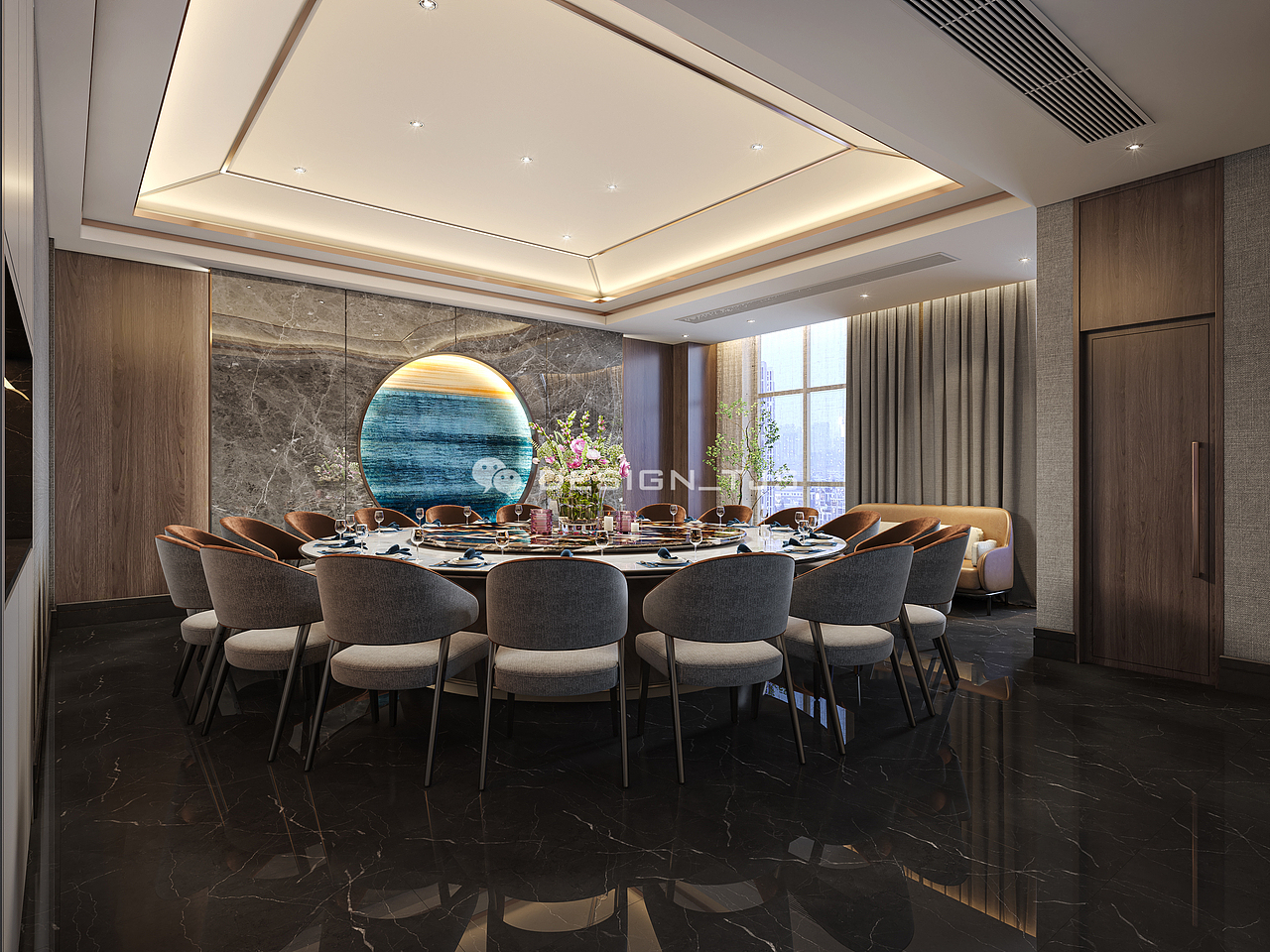 金满楼效果图案例（图ZMzM0OTAzNjEy） - 酒店餐饮设计 - 站酷设计师Vray_唐井盛原创素材 - 站酷ZCOOL