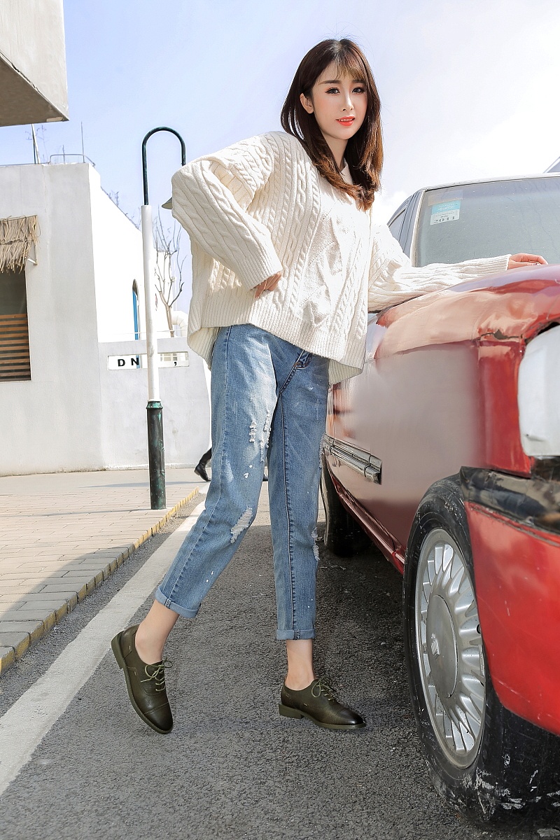 淘宝网拍 鞋子摄影 时尚单鞋拍摄 女鞋模特拍照