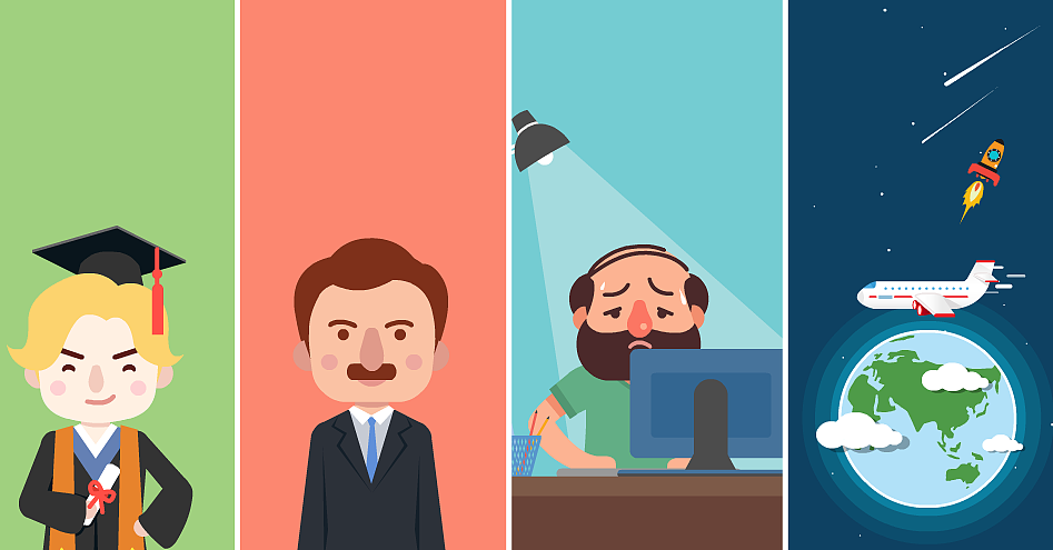 扁平化人物场景设定（图ZMTUxMjkzMjc2） - 动画片 - 站酷设计师李狗蛋安好原创素材 - 站酷ZCOOL