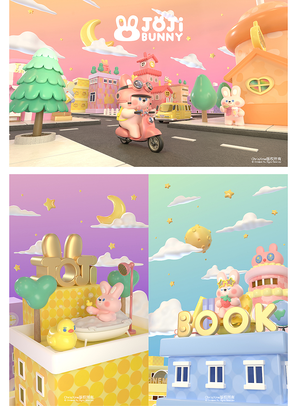 乔吉兔JOJiBUNNY | 动态表情包x头像x插画