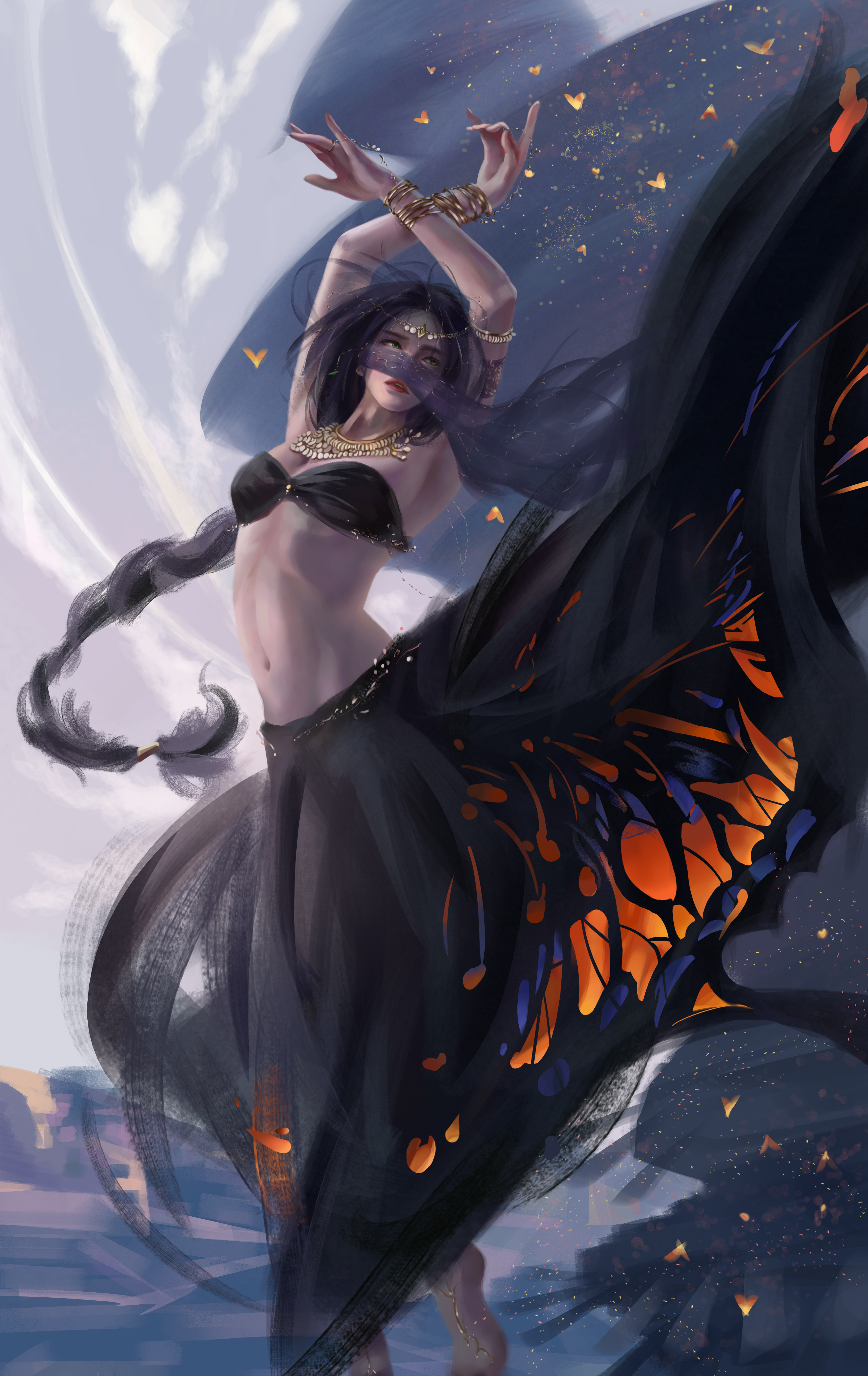 wlop 临摹|插画|创作习作|佳kun - 临摹作品 - 站酷 (zcool)