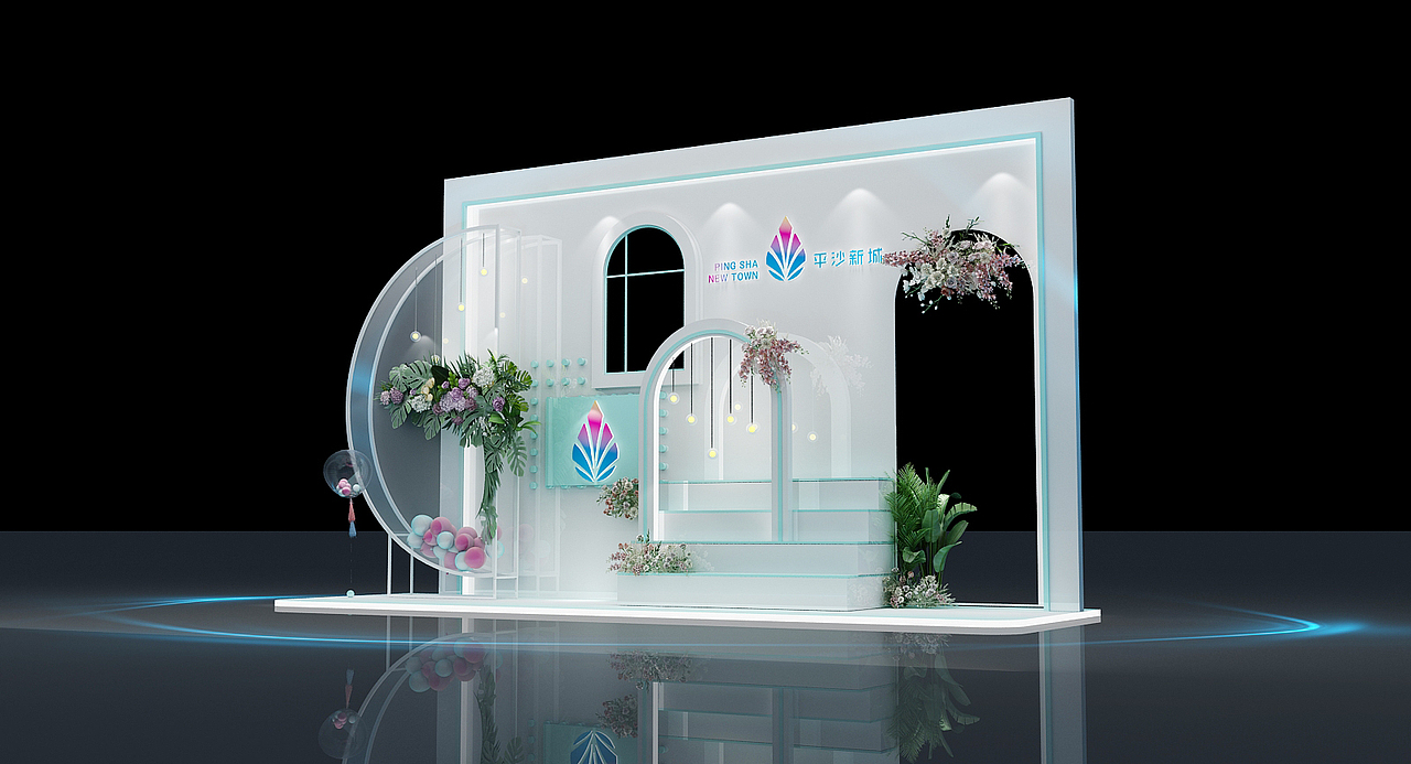 平沙新城美陈（图ZMjQwNzEzNzQ0） - 其他三维 - 站酷设计师设计狮Ming原创素材 - 站酷ZCOOL