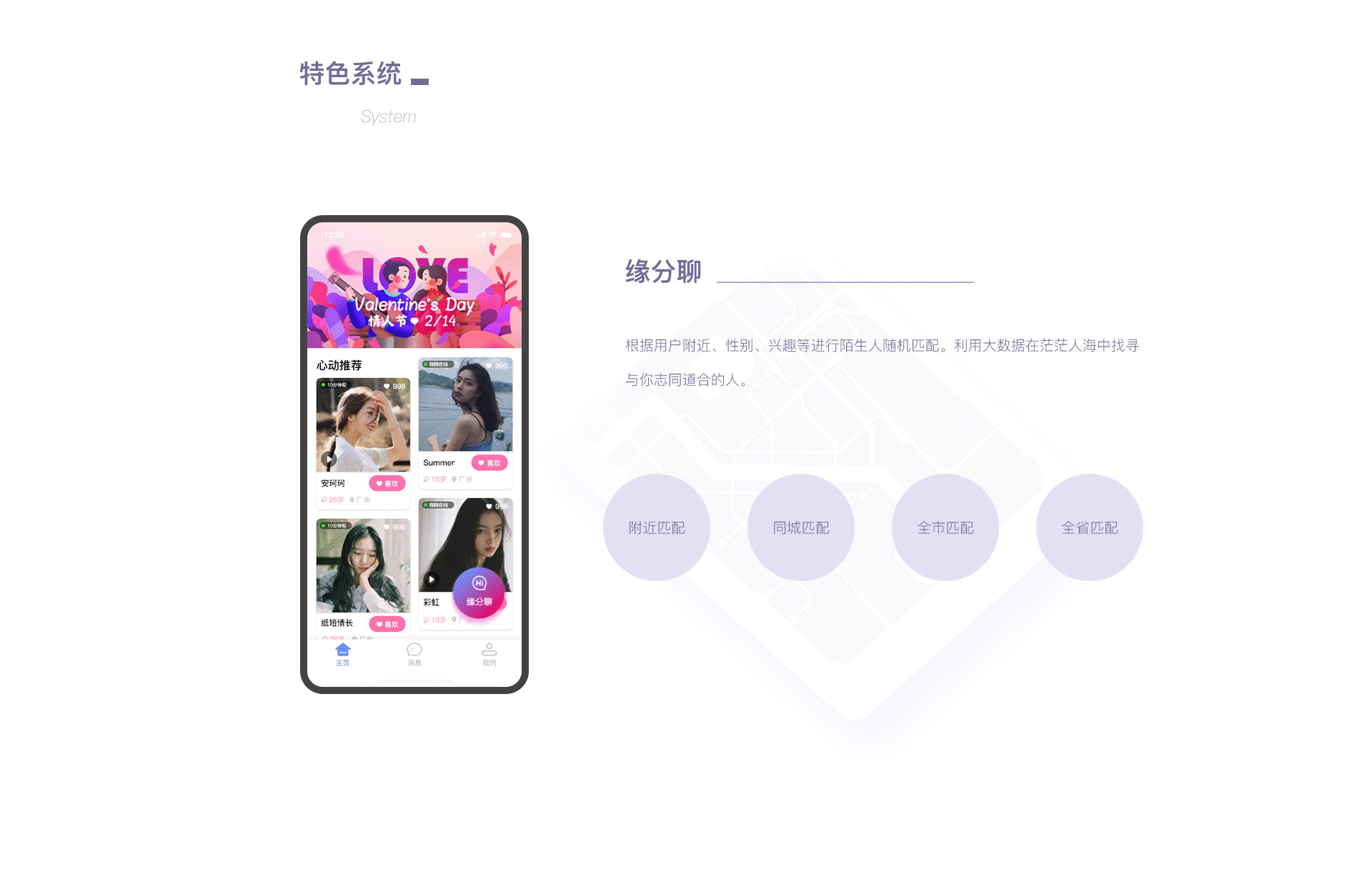 社交APP设计-牵手/在身边（图ZMjQzNTA1MjQw） - 动效设计 - 站酷设计师夏天好热哎原创素材 - 站酷ZCOOL